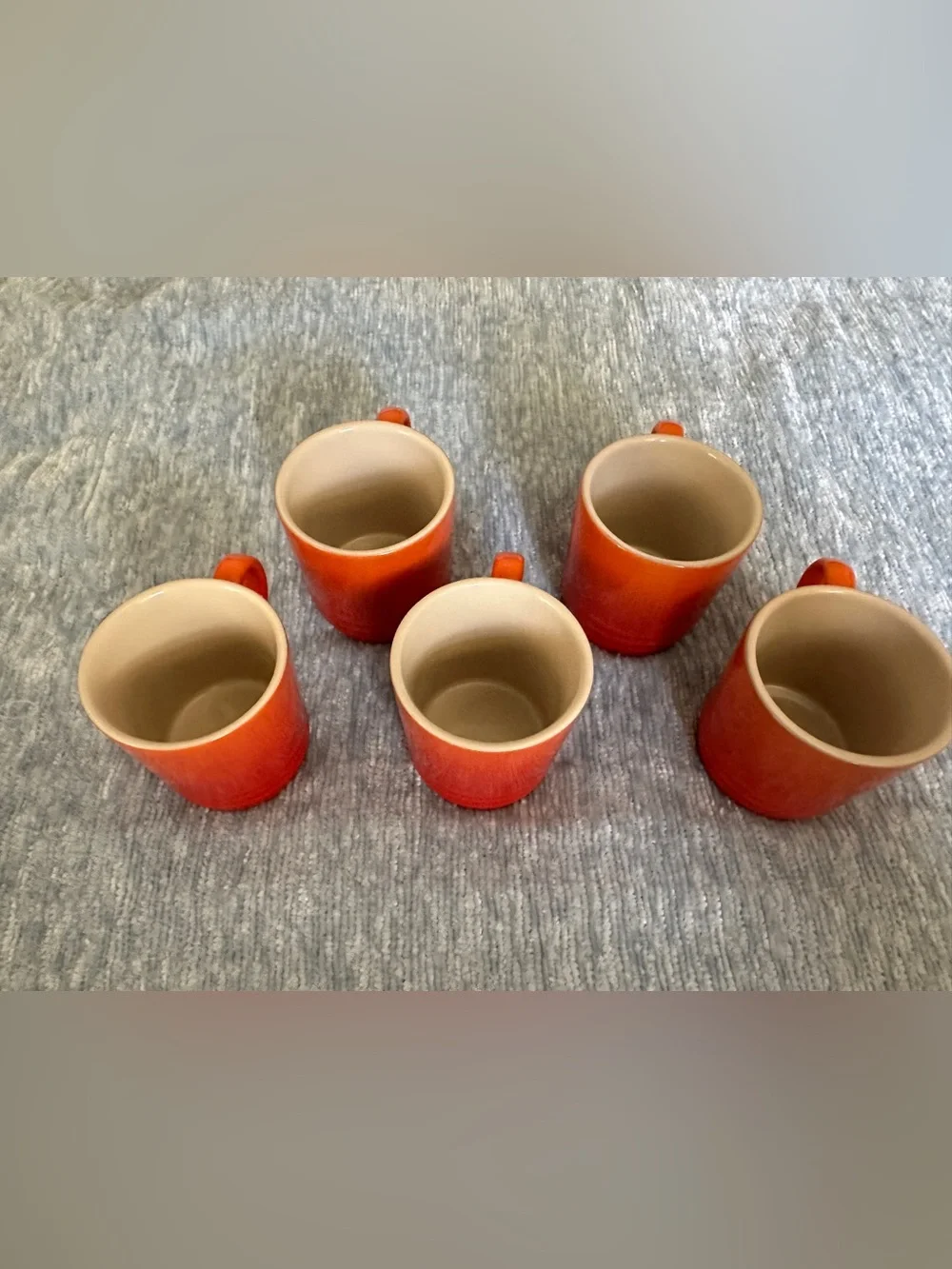 Le Creuset Flame Orange Stoneware Espresso Cup Set - 5 Pieces